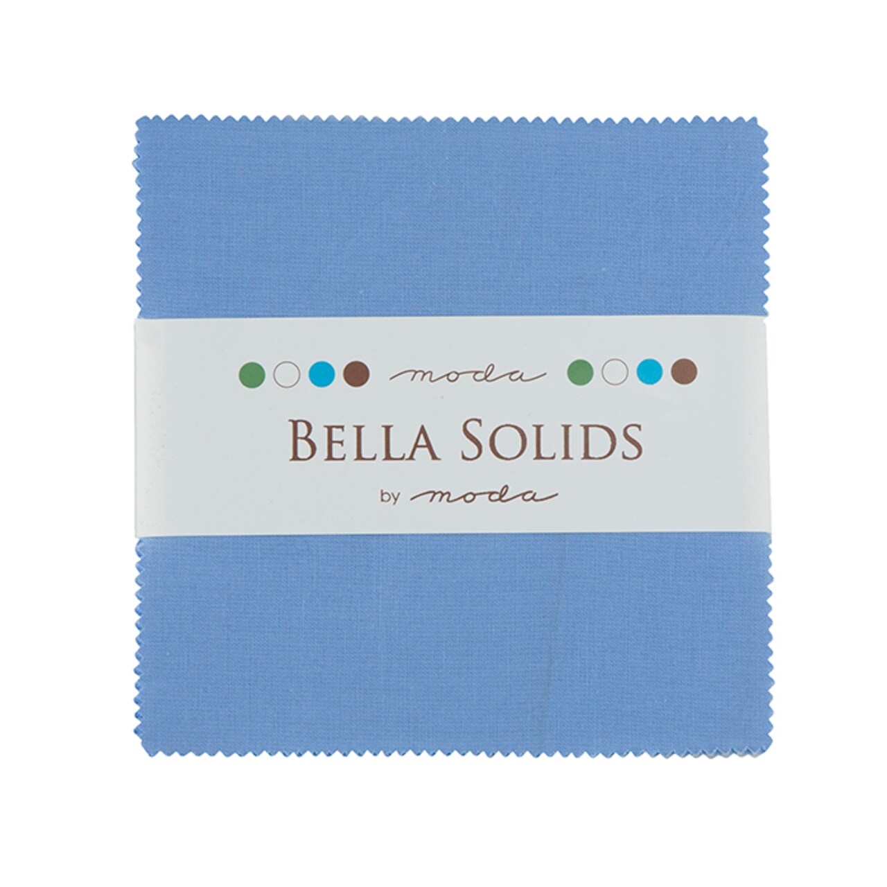 Bella Solids 5" Square Pack (Charm Pack) in Light Blue by Moda for Moda (9900PP 25)